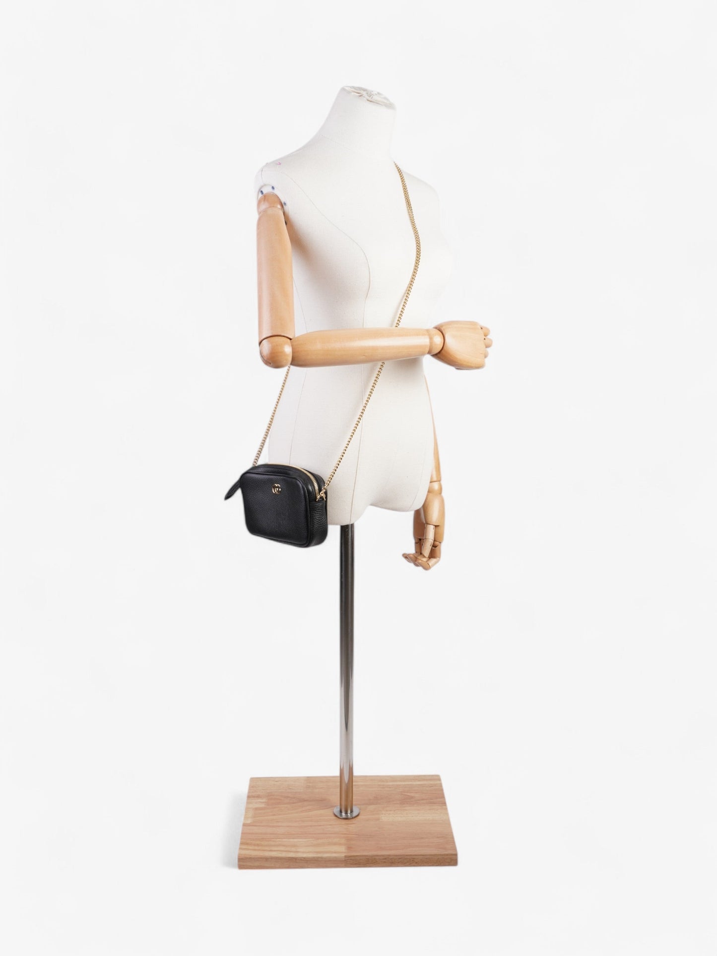 Gucci GG Marmont Super Mini Shoulder Bag Black Leather Super Mini