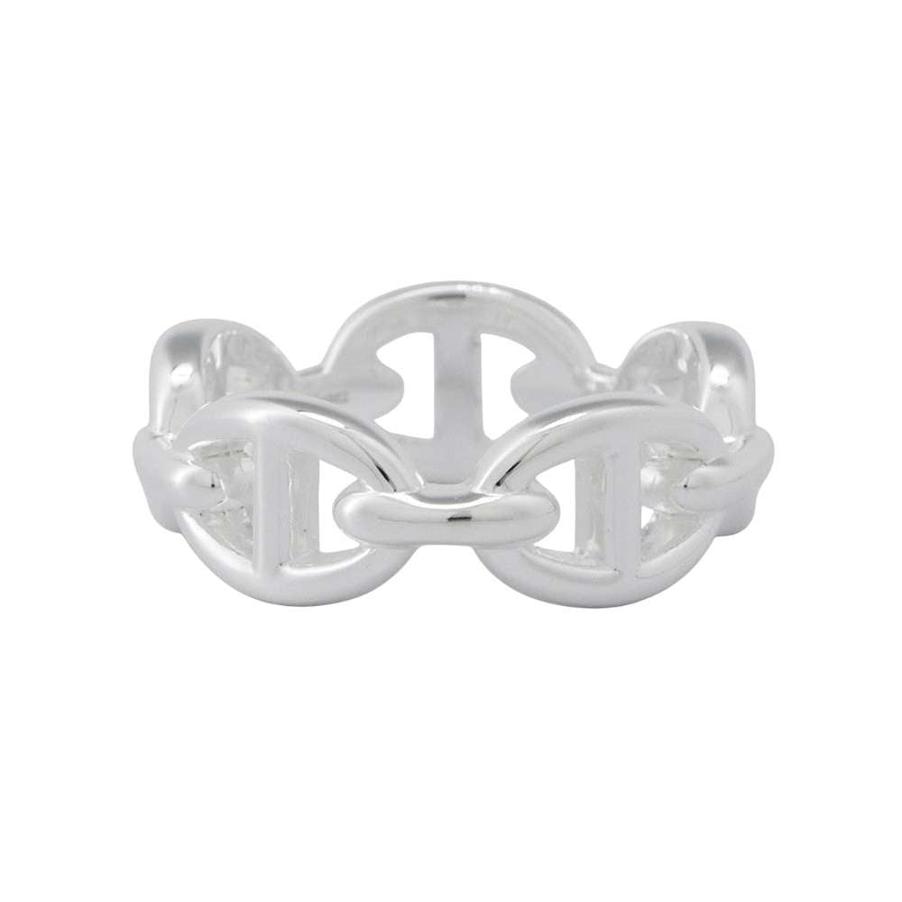 HERMES Chaine d'Ancre Anchene Ring Size PM/#53 SV925