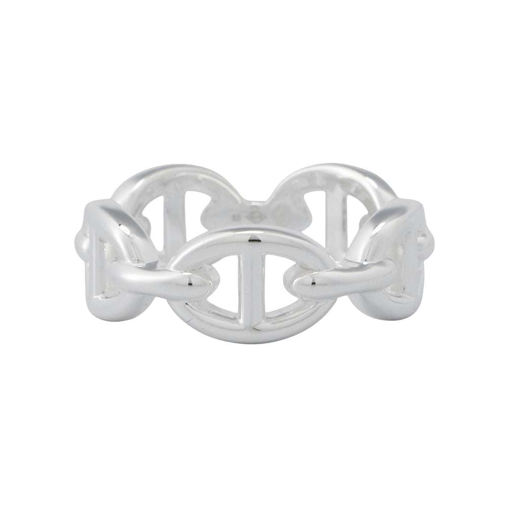 HERMES Chaine d'Ancre Anchene Ring Size PM/#53 SV925
