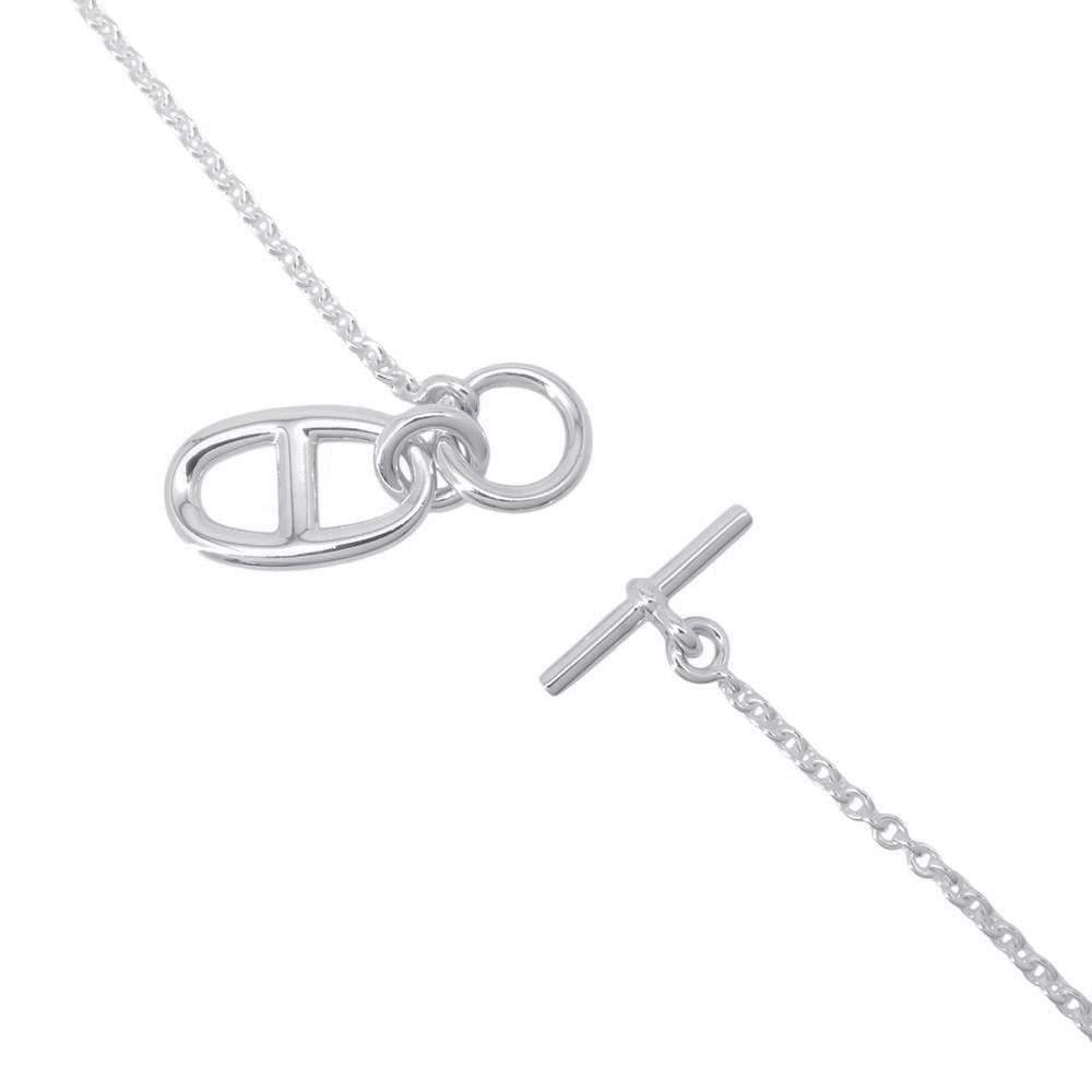 HERMES Chaine d'Ancre Amulette Necklace SV925
