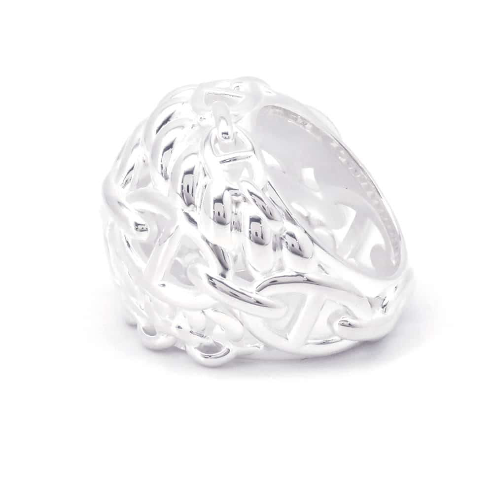 HERMES Chaine d'Ancre Multi Chain Ring Size 52/#12 SV925