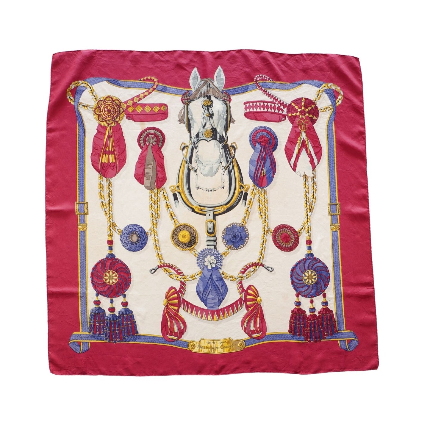 Hermes 'Frontaux et Cocardes' Scarf