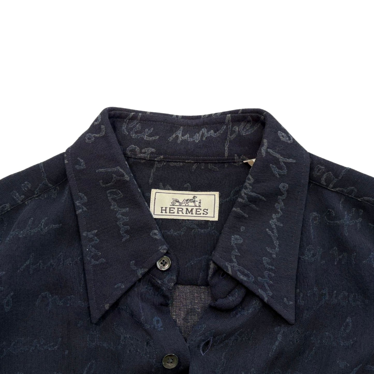 Hermes 'Script' Shirt - Men's 40