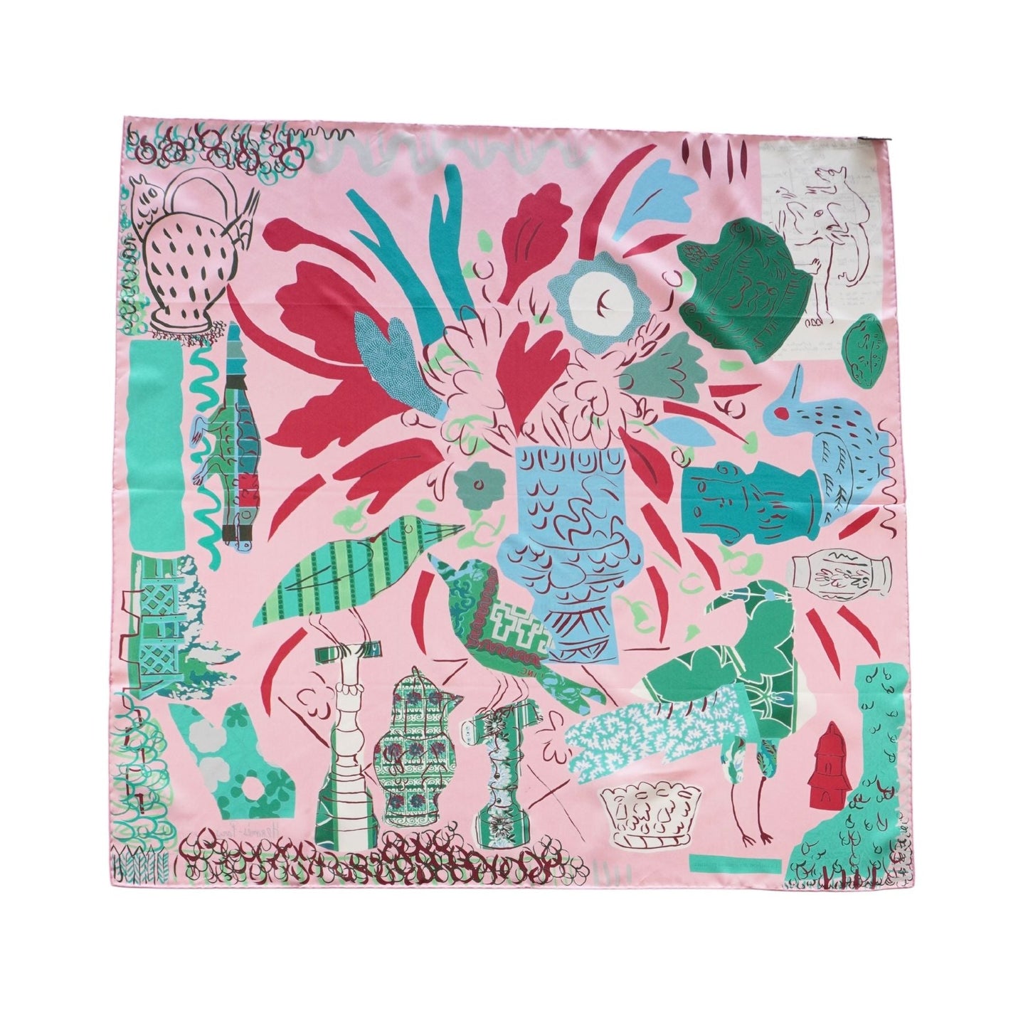 Hermes 'La Maison Des Oiseaux Parleurs' Scarf