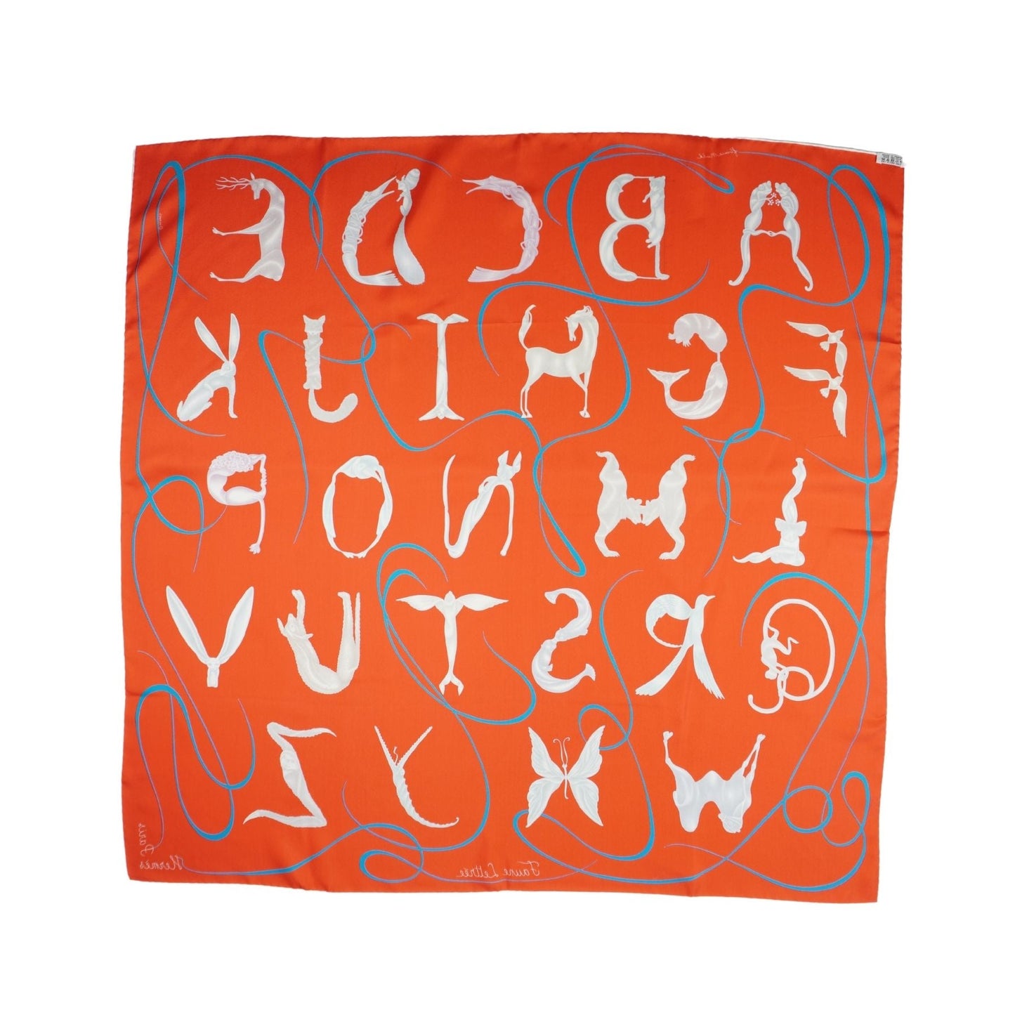Hermes 'Faune Lettre' Scarf