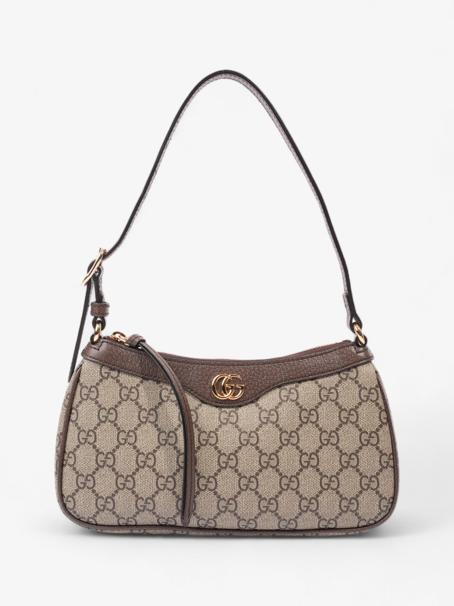 Gucci Ophidia Beige And Ebony GG Supreme Coated Canvas Small