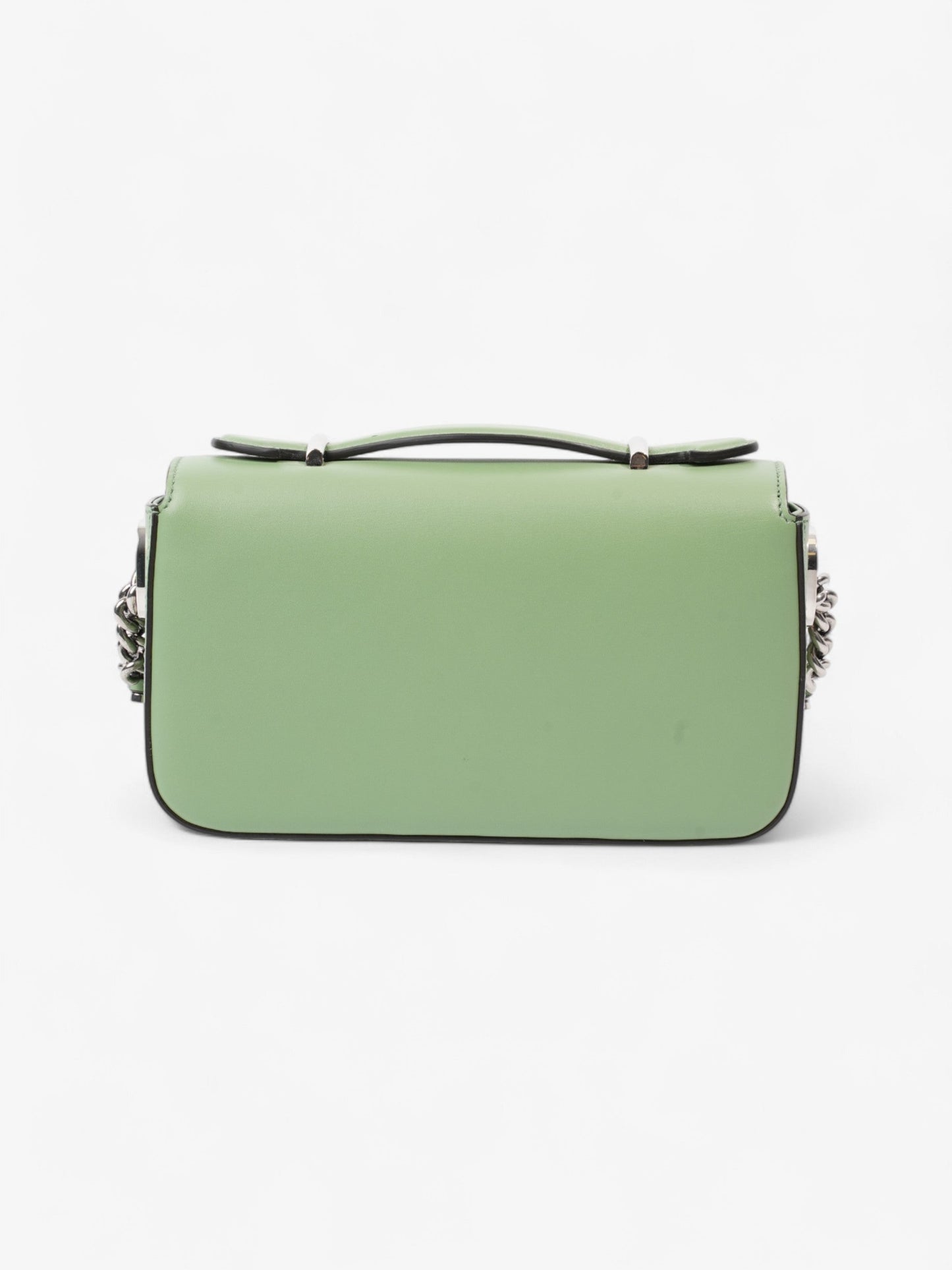 Gucci GG Shoulder Bag Light Green Leather Mini