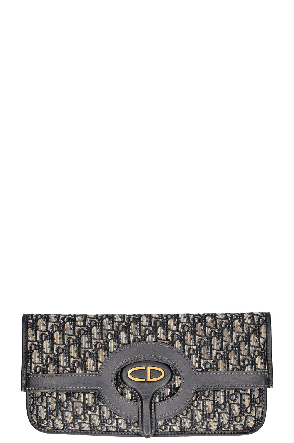 CHRISTIAN DIOR Foldover Clutch Oblique