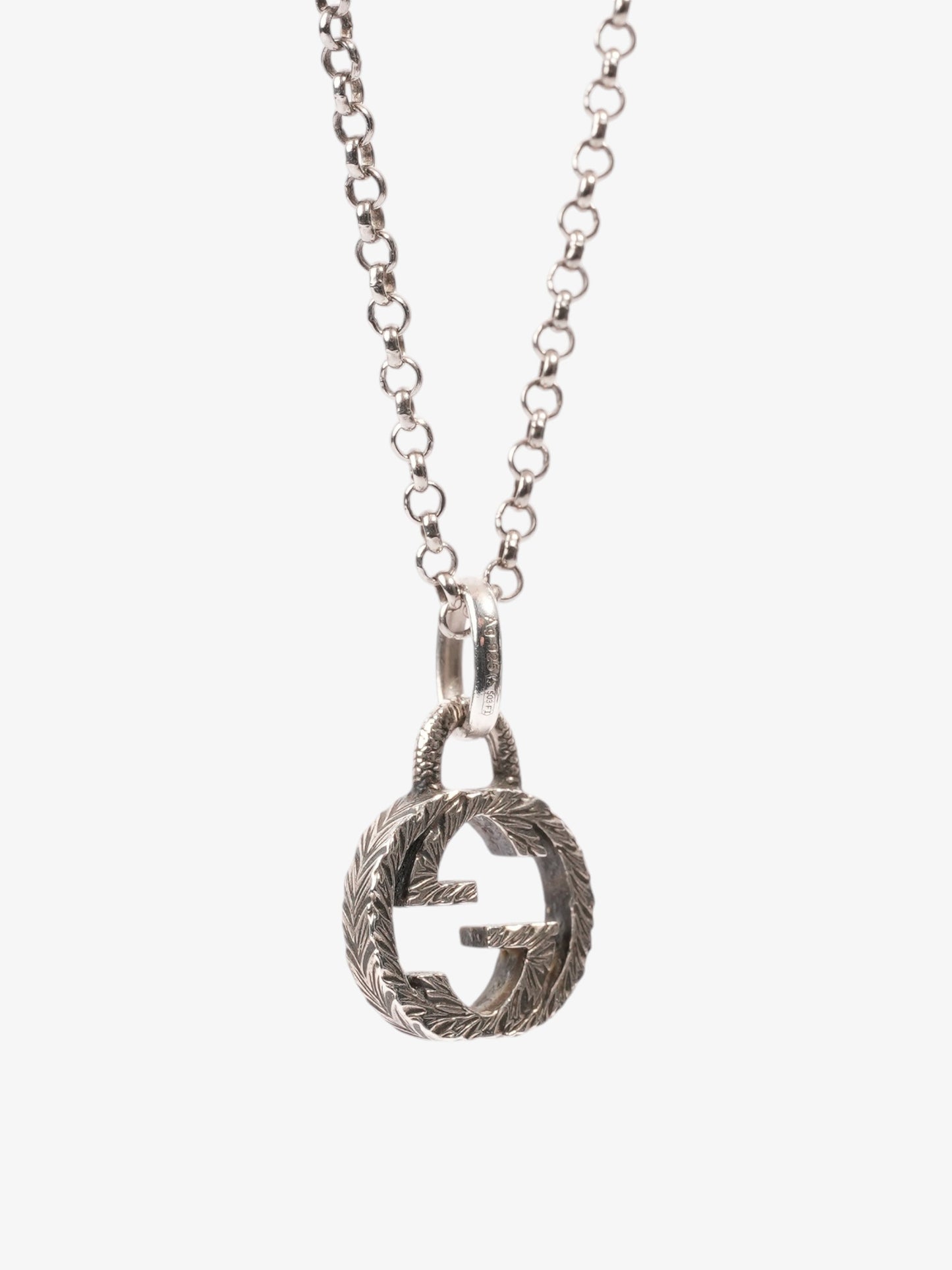 Gucci Interlocking G Necklace Silver Silver Sterling