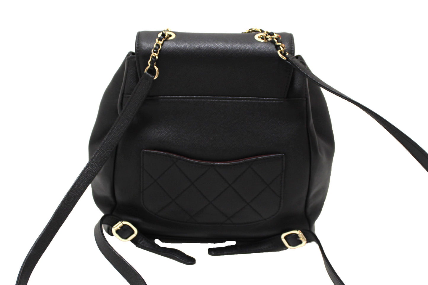 Chanel Black Caviar Leather Business Affinity Backpack