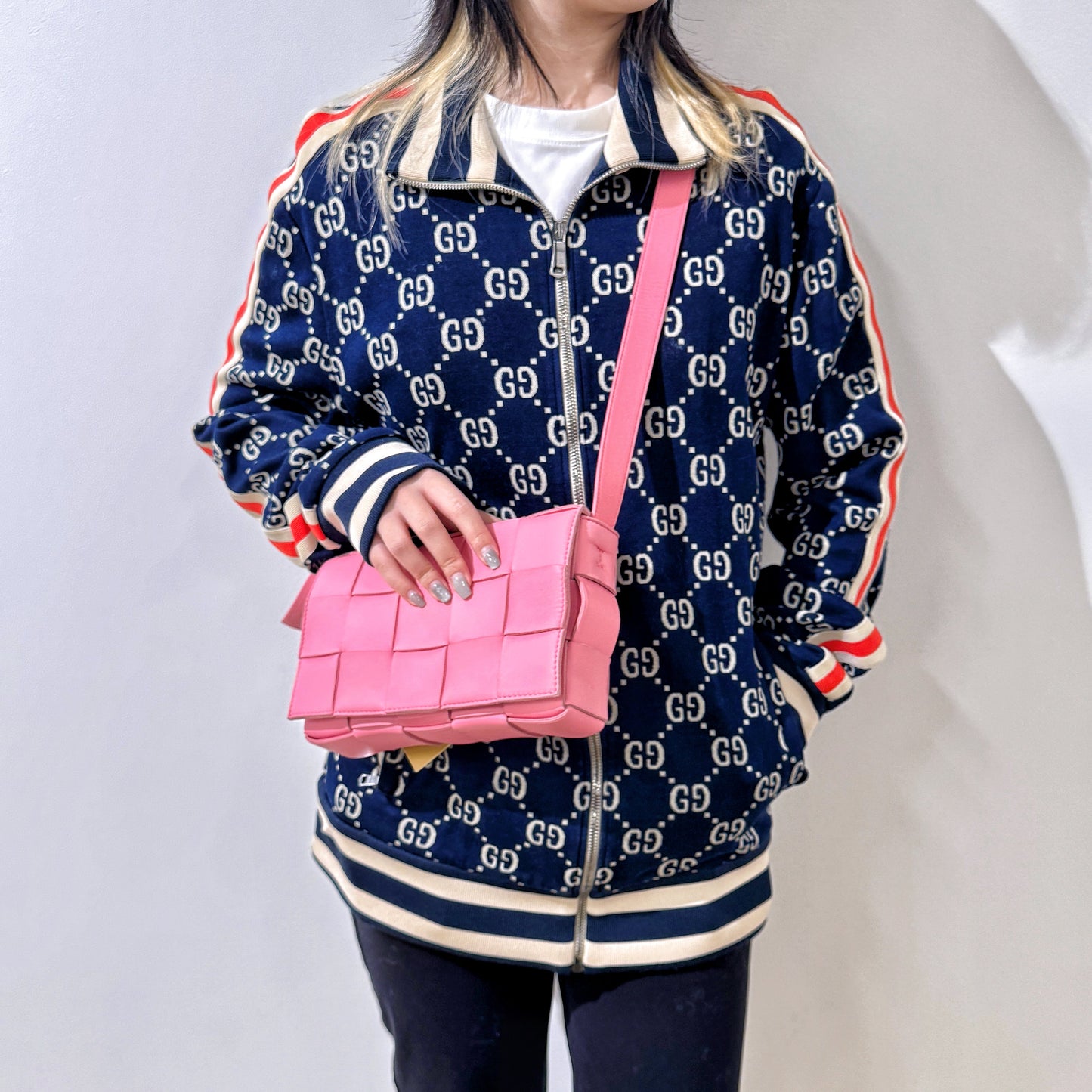 BOTTEGA VENETA Pink Cassette Bag