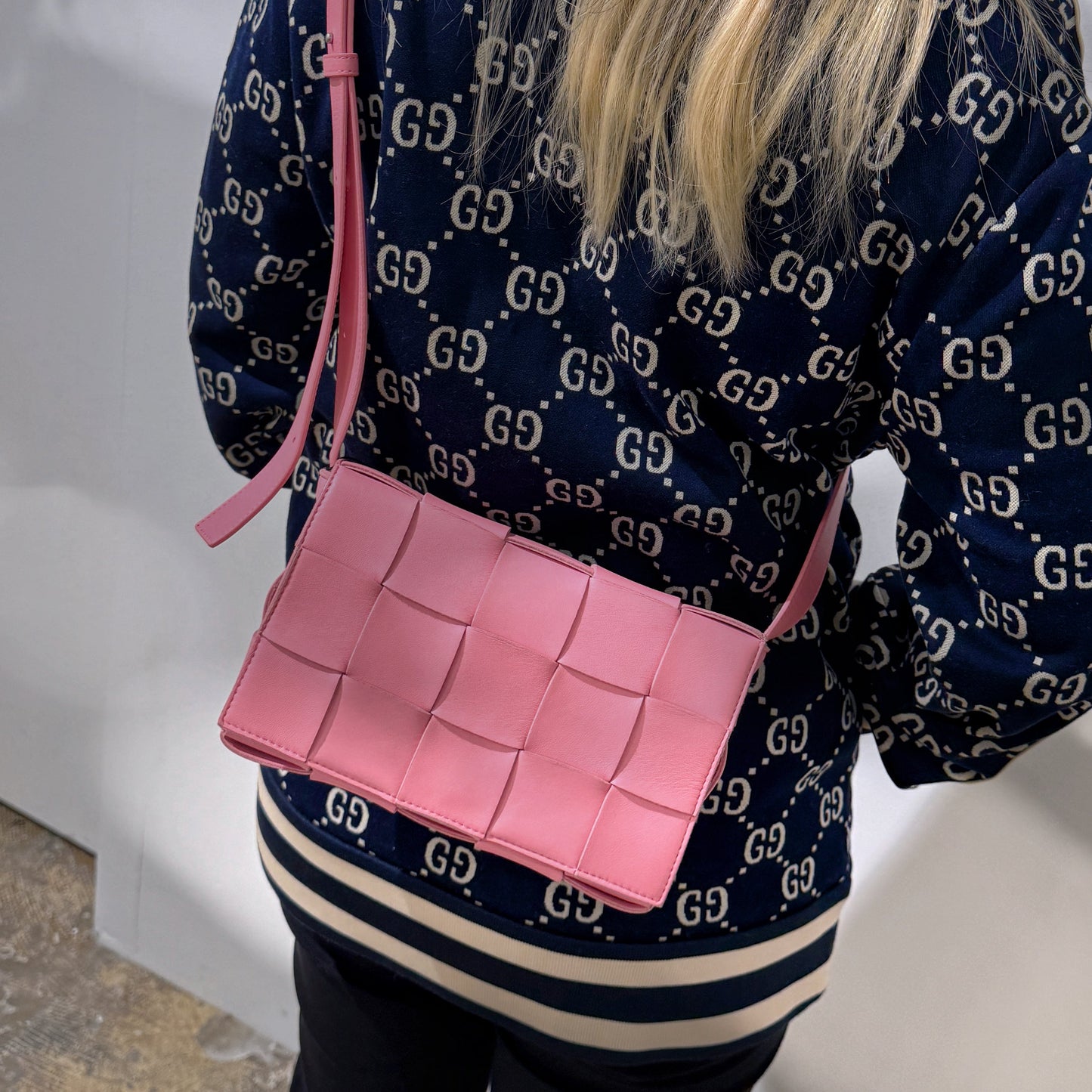 BOTTEGA VENETA Pink Cassette Bag