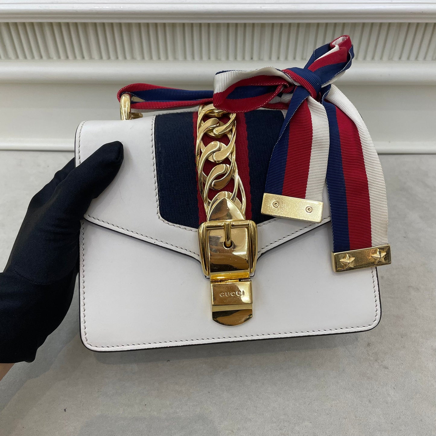 Gucci SyLouis Vuittonie Mini in White