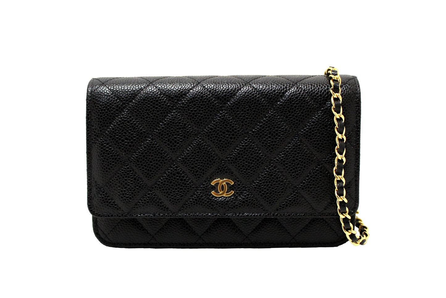 NEW Chanel Black Quilted Caviar Leather Wallet On C | Havik Shop.com - Now at Havik Shop.com