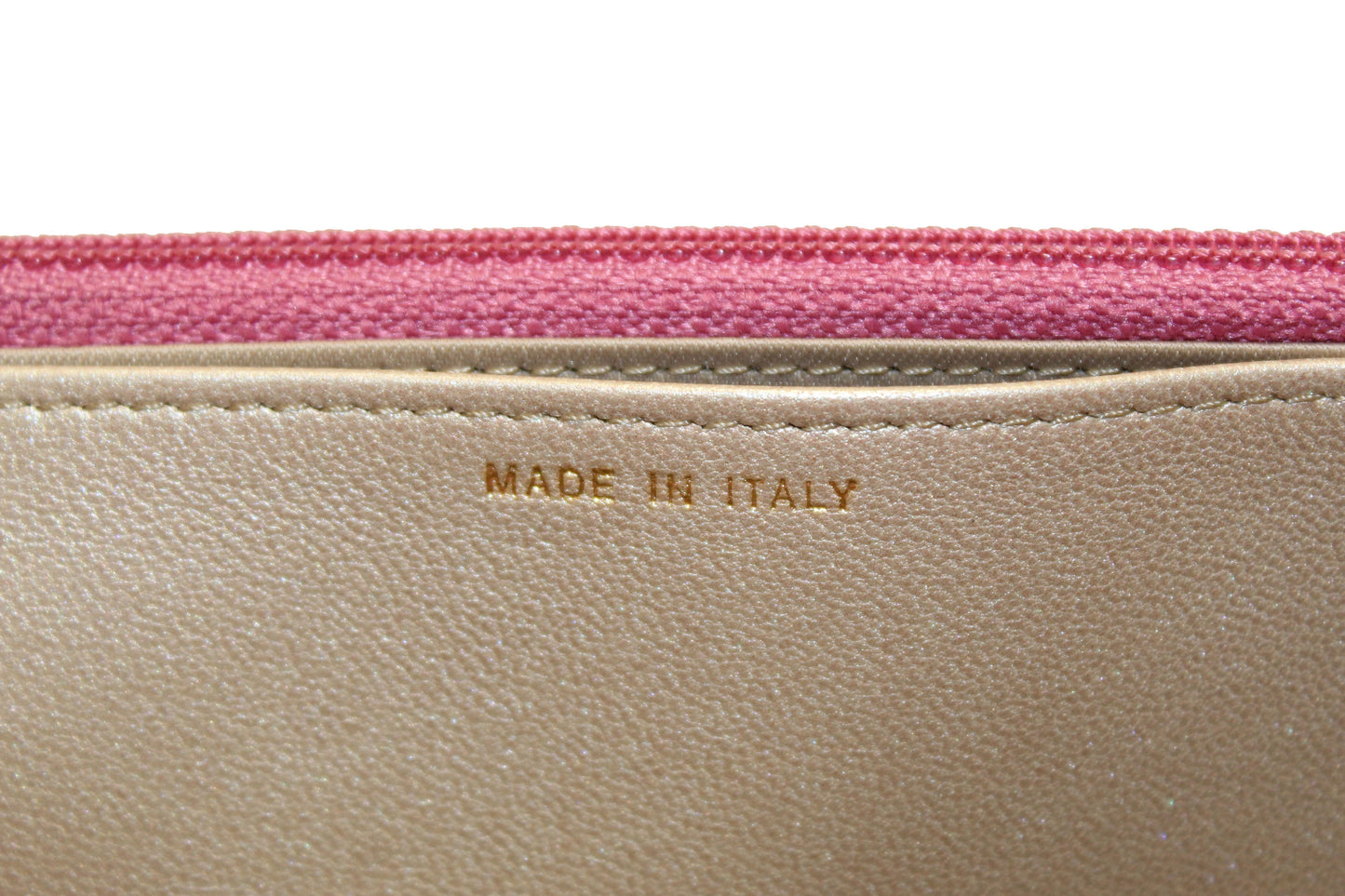 Chanel Pink Camellia Lambskin Leather Wallet On Chain/Clutch Bag