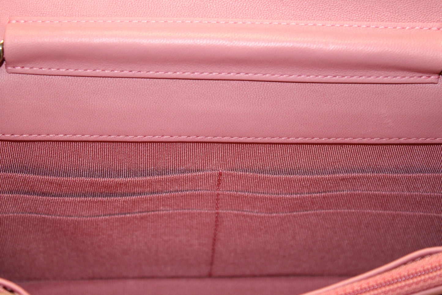 Chanel Pink Quilted Lambskin Leather Wallet On Chain WOC Messenger Bag