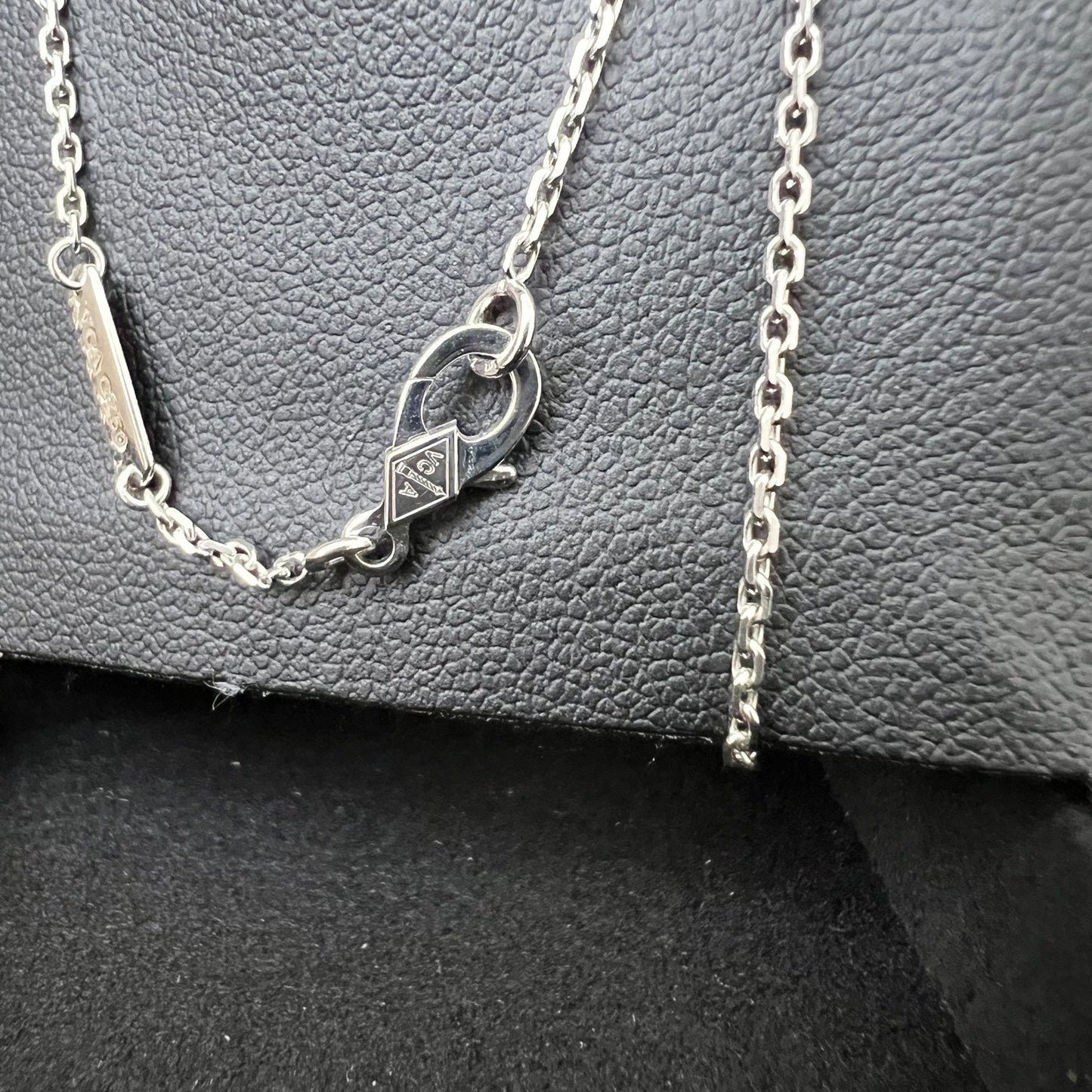 Van Cleef & Arpels VCA Perlee CHavik Shops3 Rows Pendant in 18K White Gold