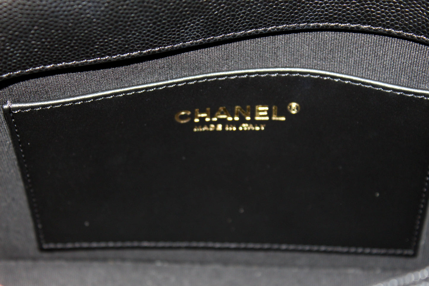 Chanel Black Quilted Caviar Leather Camellia Chain Around Flap Shoulder Bag