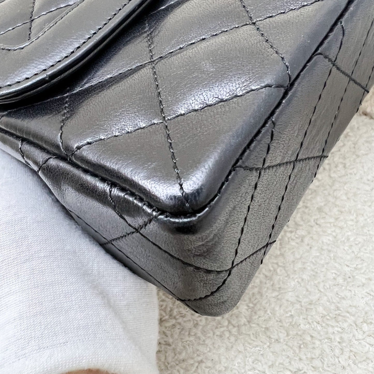 Chanel Vintage Seasonal Small Flap with 2-tone Turn Lock and 24K Gold-Plated HW