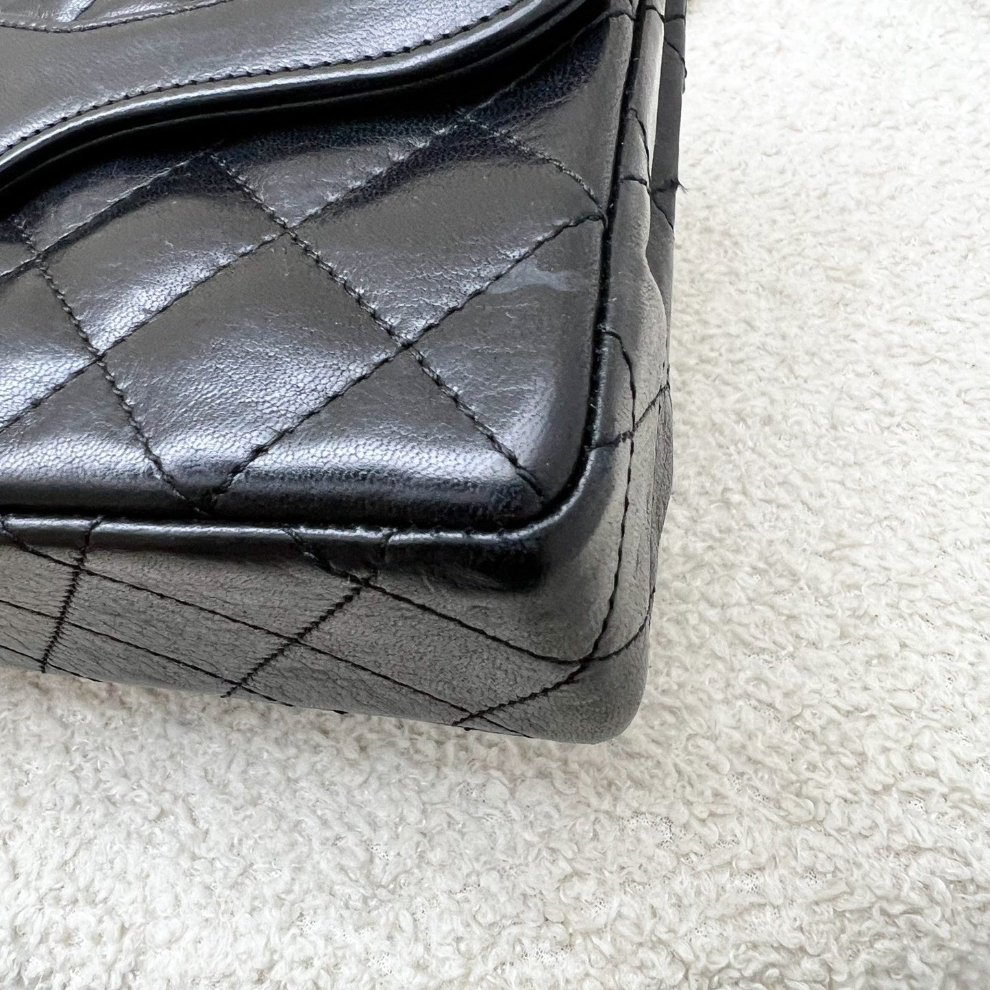 Chanel Vintage Seasonal Small Flap with 2-tone Turn Lock and 24K Gold-Plated HW