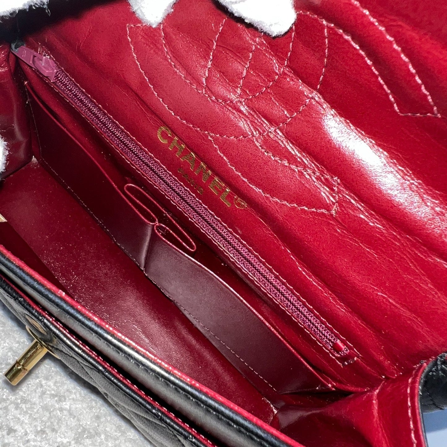 Chanel Vintage Seasonal Small Flap with 2-tone Turn Lock and 24K Gold-Plated HW