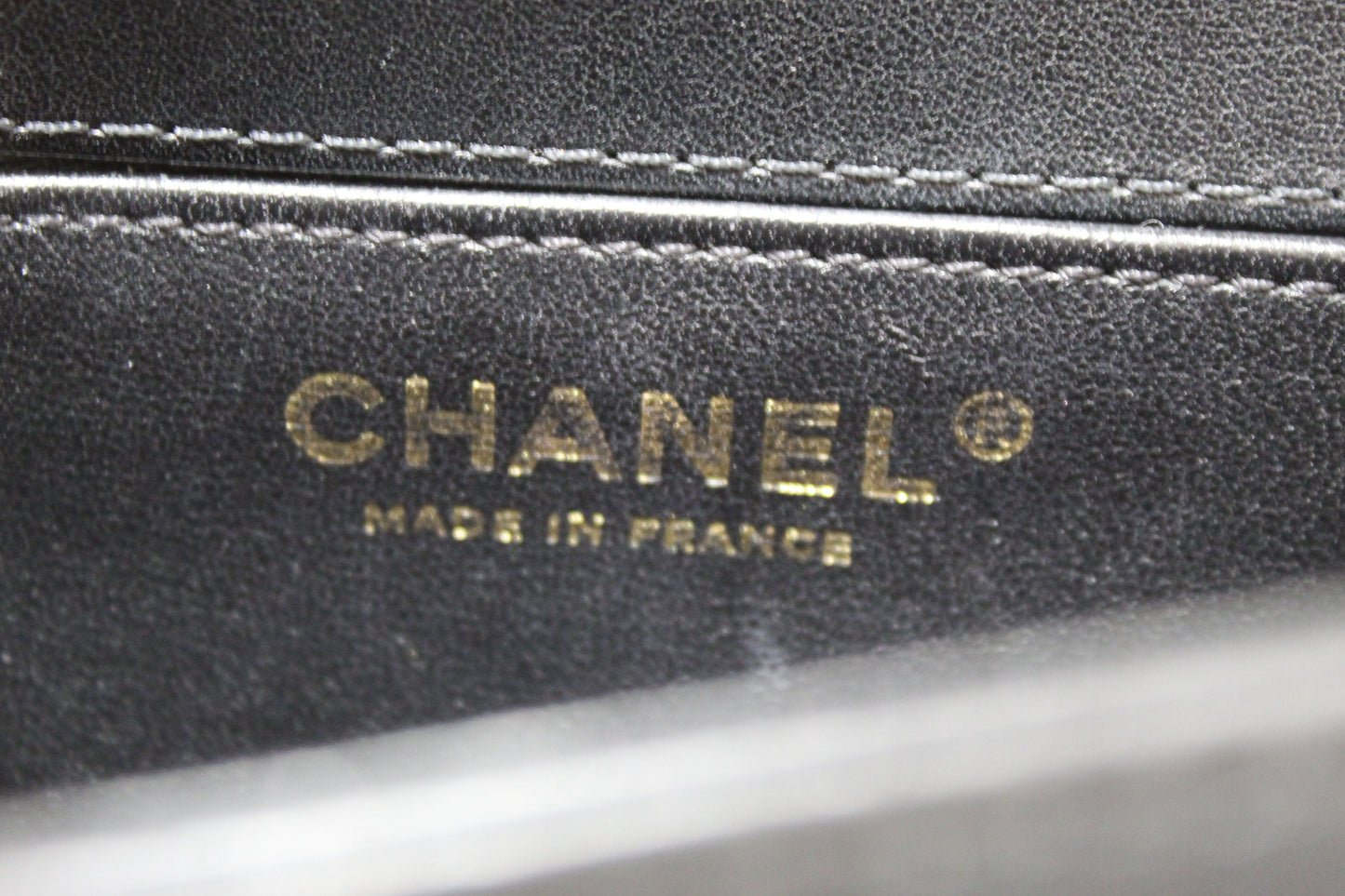 Chanel Black Calfskin Leather Boy Chanel Flap Bag with Handle