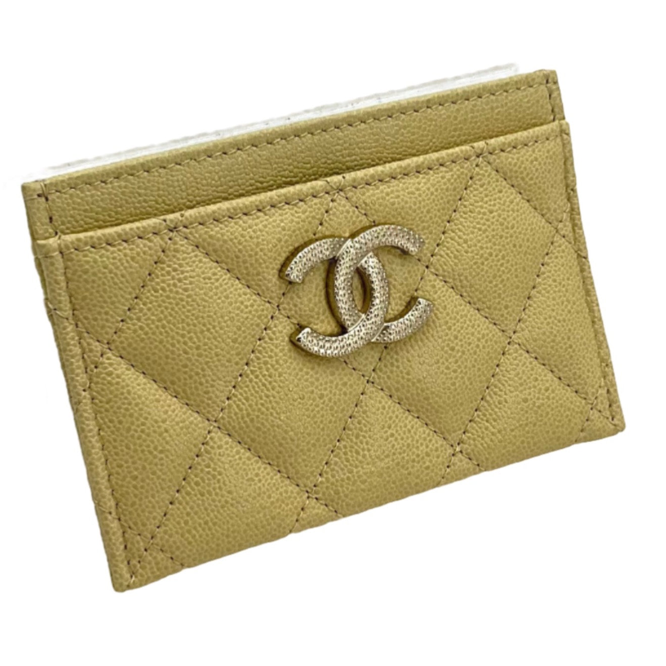 CHANEL Yellow Card Holder