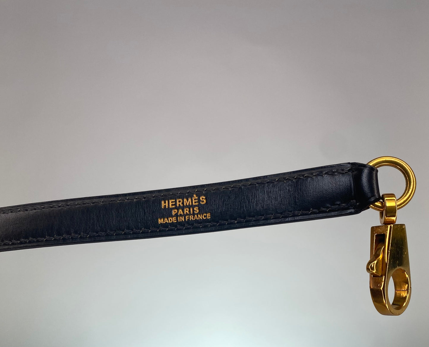 Hermes Vintage Kelly 32 Black Boxcalf Leather