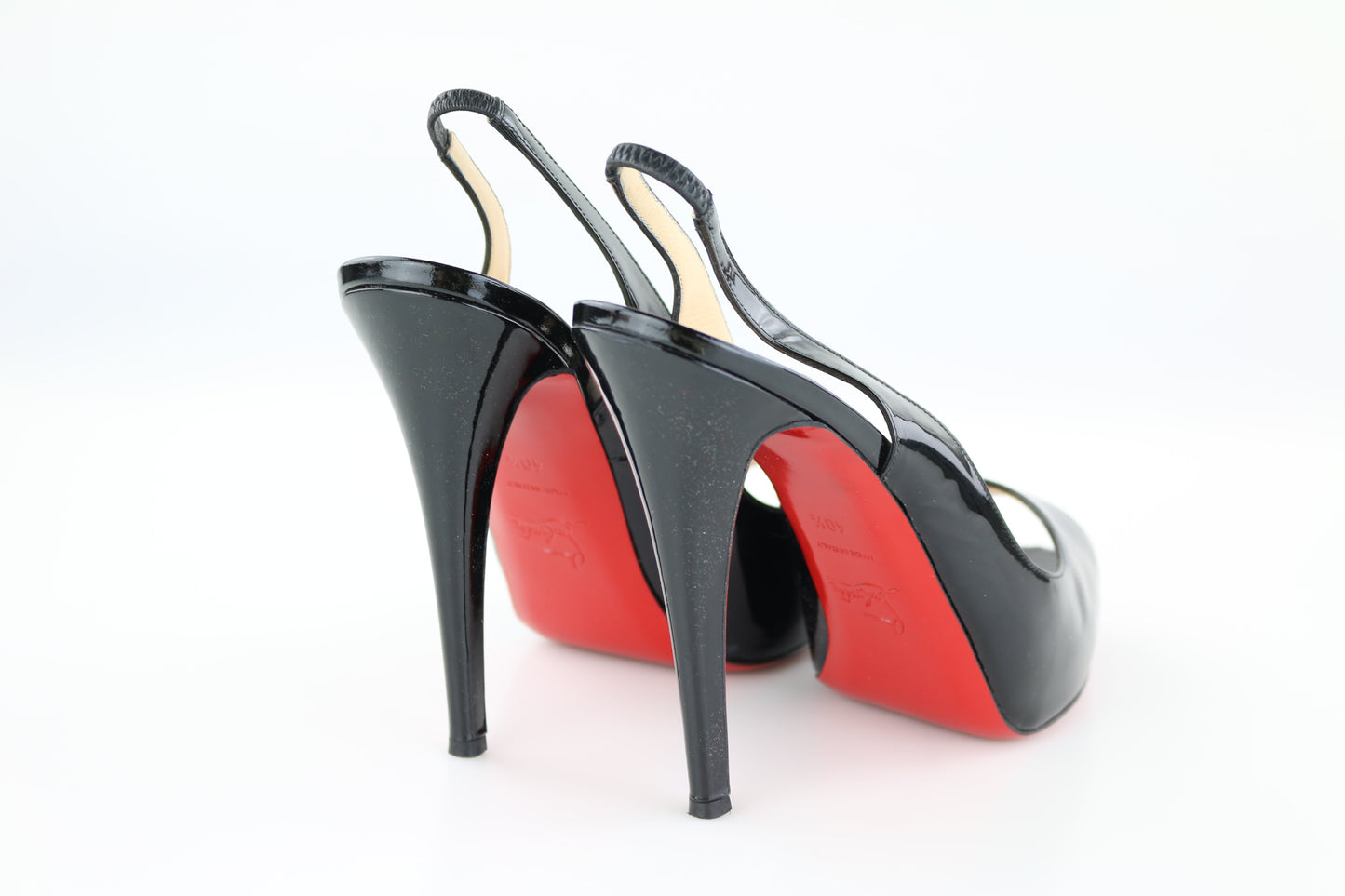 Black Patent Prive 120 Heels 40.5