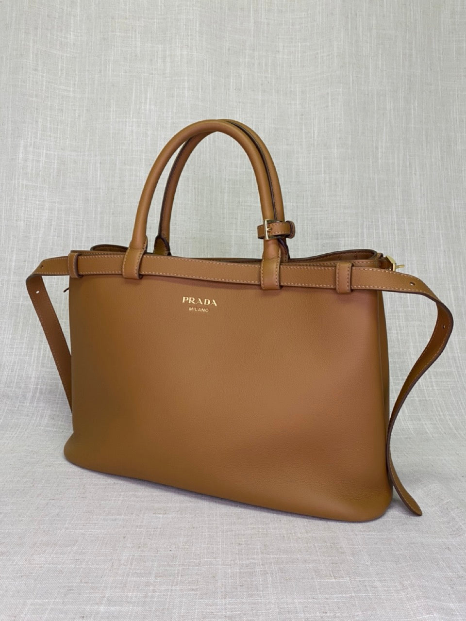Prada Buckle Bag Medium Double Belt