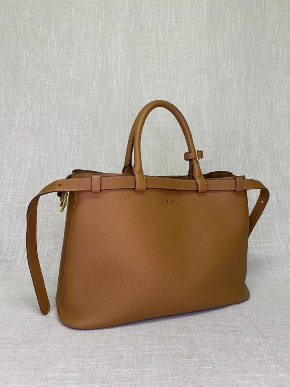 Prada Buckle Bag Medium Double Belt