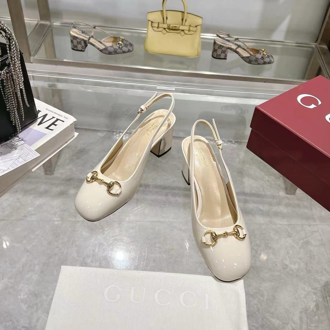 SE1602 Gucci Women's Horsebit Slingback / Size4-11