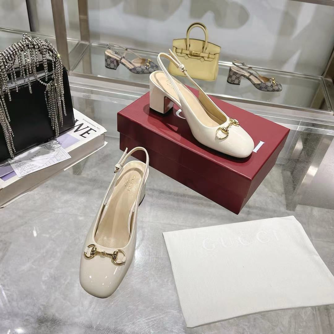 SE1602 Gucci Women's Horsebit Slingback / Size4-11