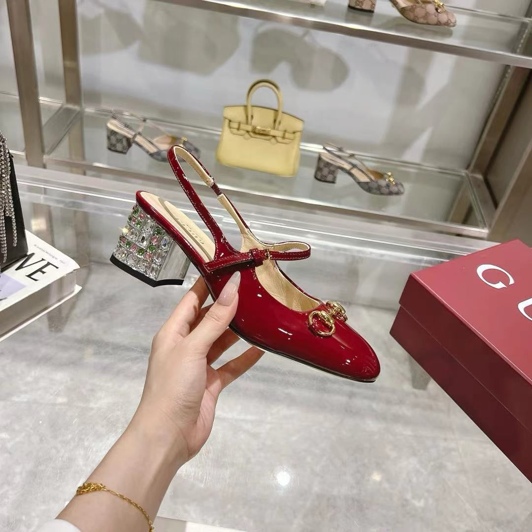 SE1603 Gucci Women's Horsebit Slingback / Size4-11