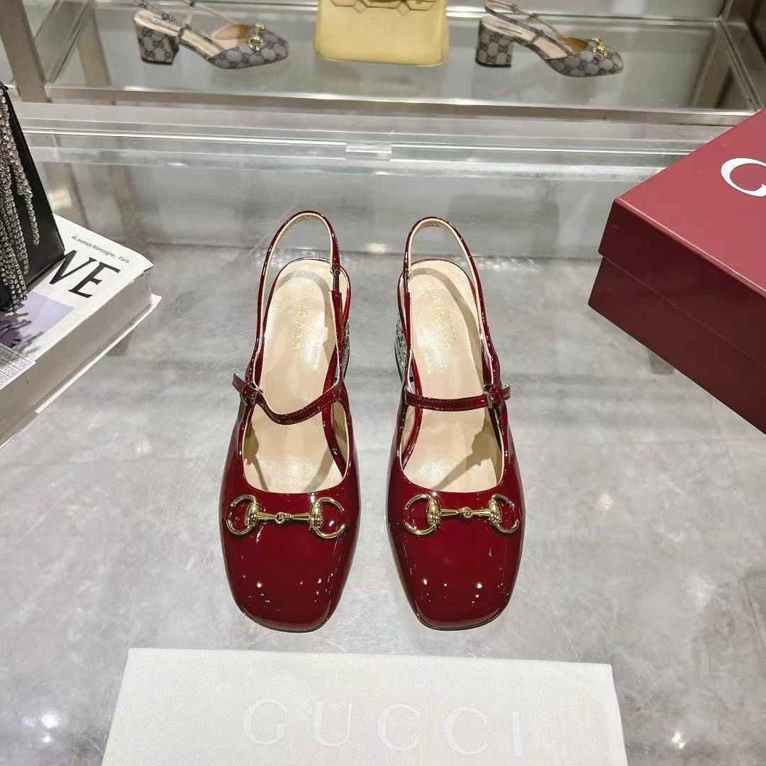 SE1603 Gucci Women's Horsebit Slingback / Size4-11