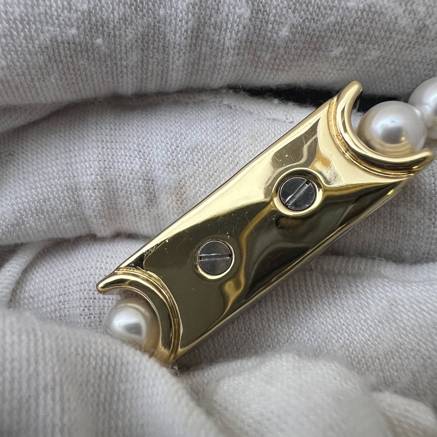 Chanel 23A Choker with Pearls and Crystals in GHW