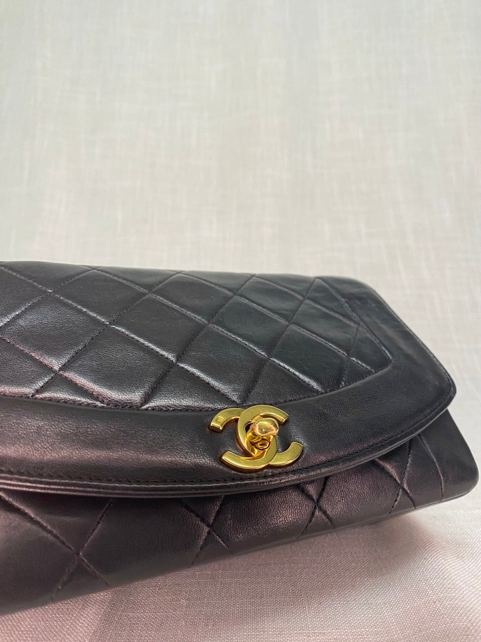 Chanel Vintage Lambskin Quilted Diana