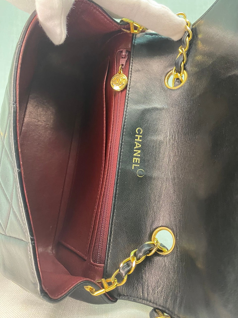 Chanel Vintage Lambskin Quilted Diana