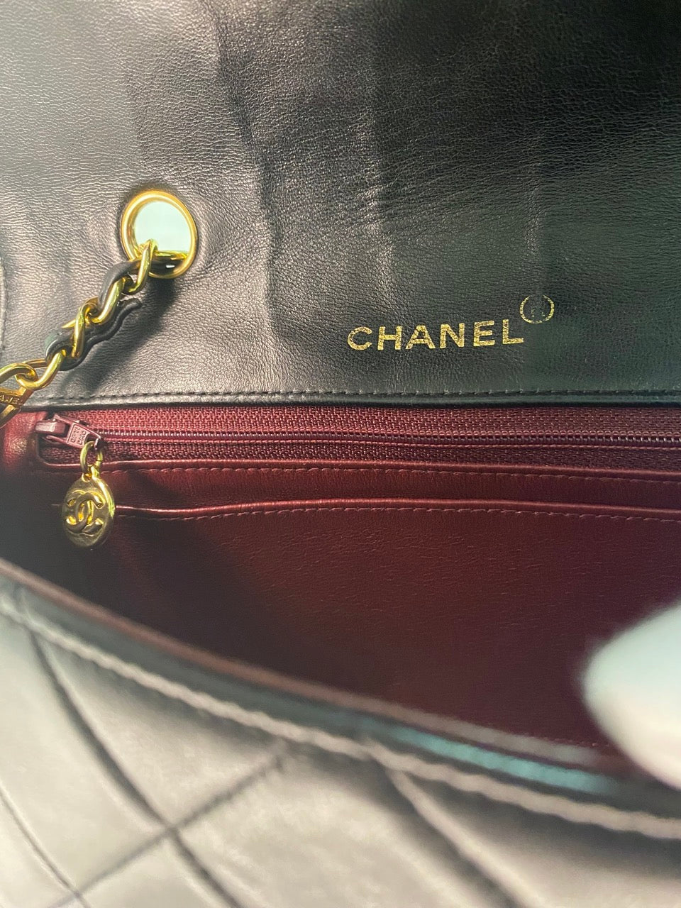 Chanel Vintage Lambskin Quilted Diana