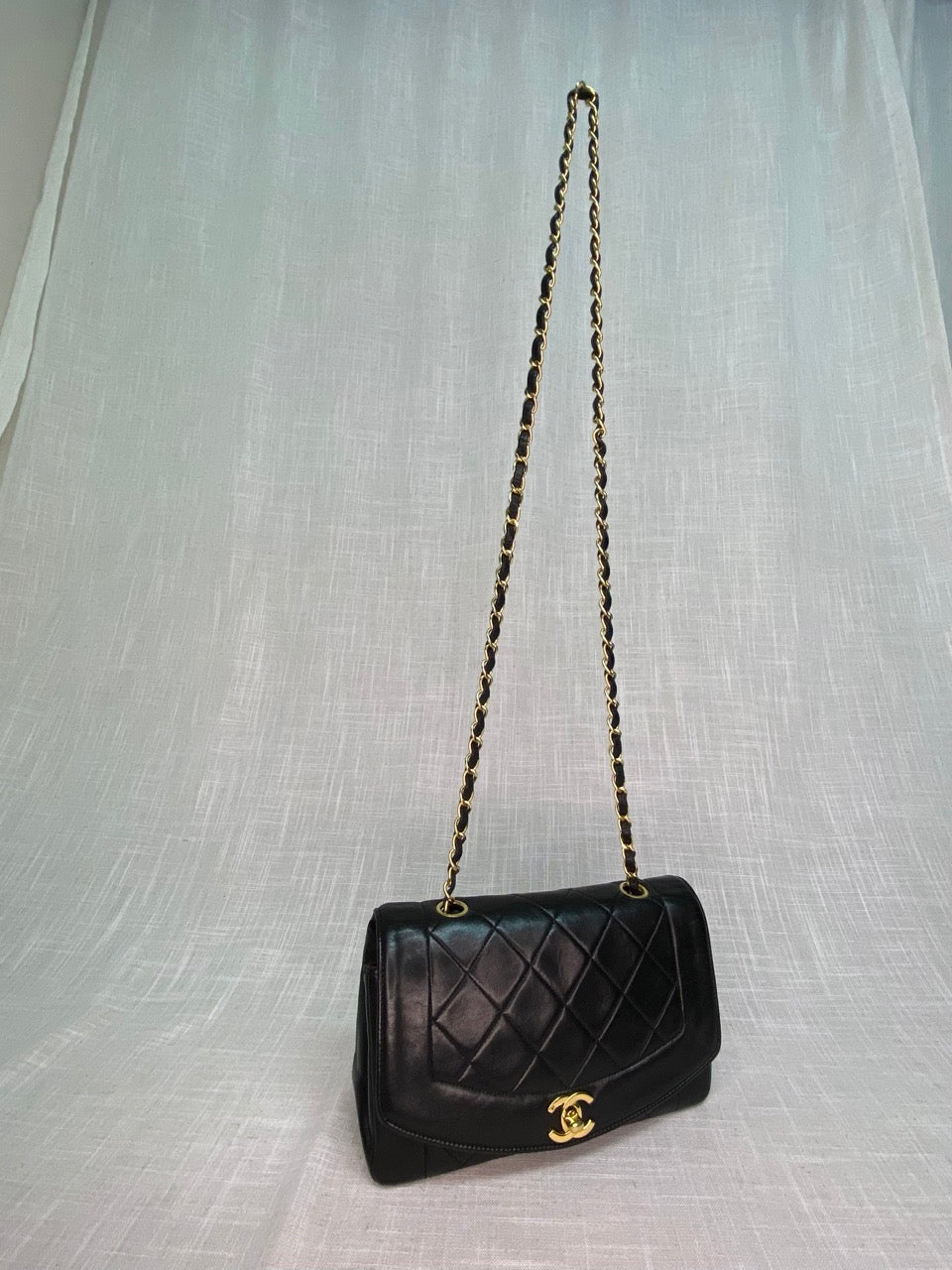 Chanel Vintage Lambskin Quilted Diana