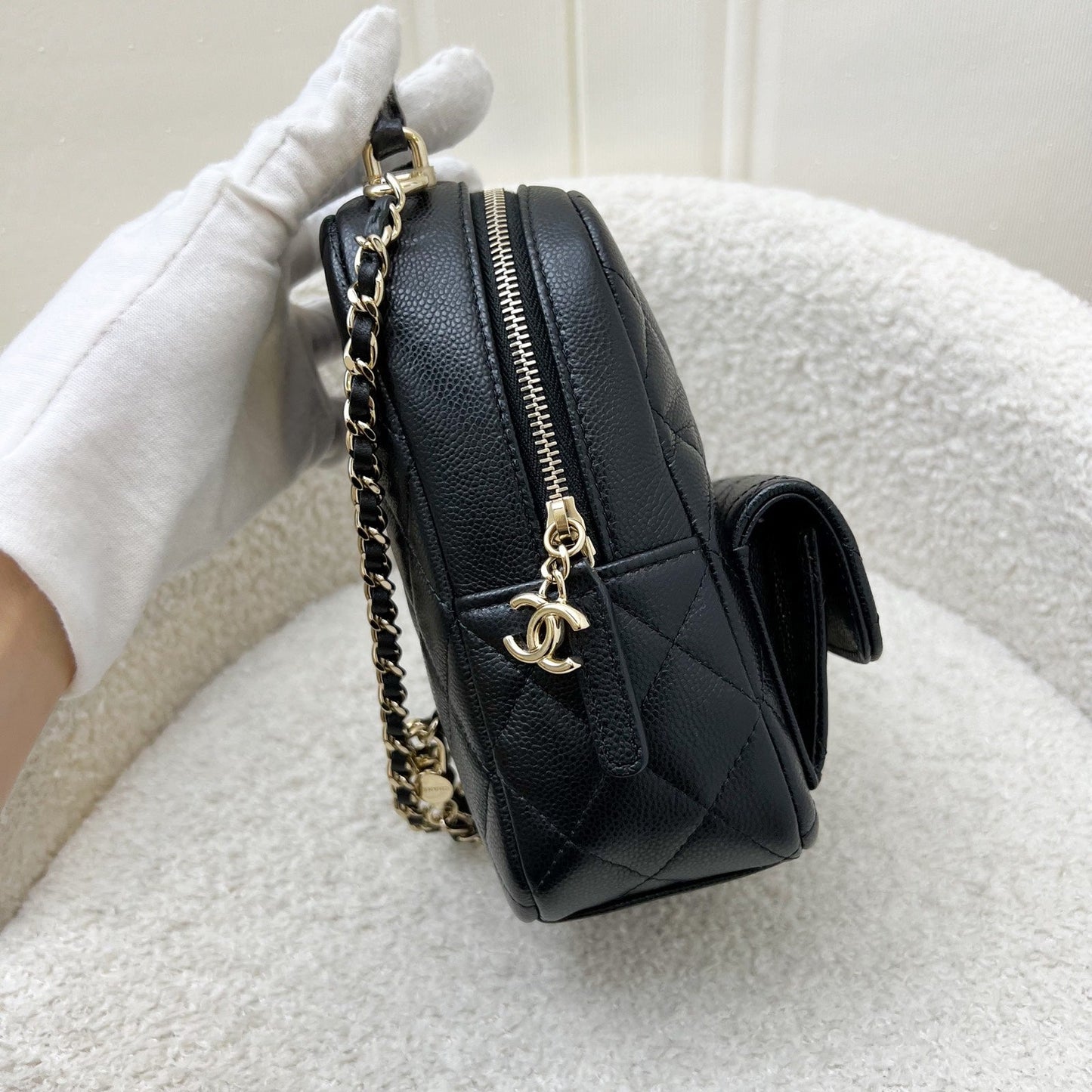 Chanel 24C Mini Backpack in Caviar and LGHW (Model: AP3753)