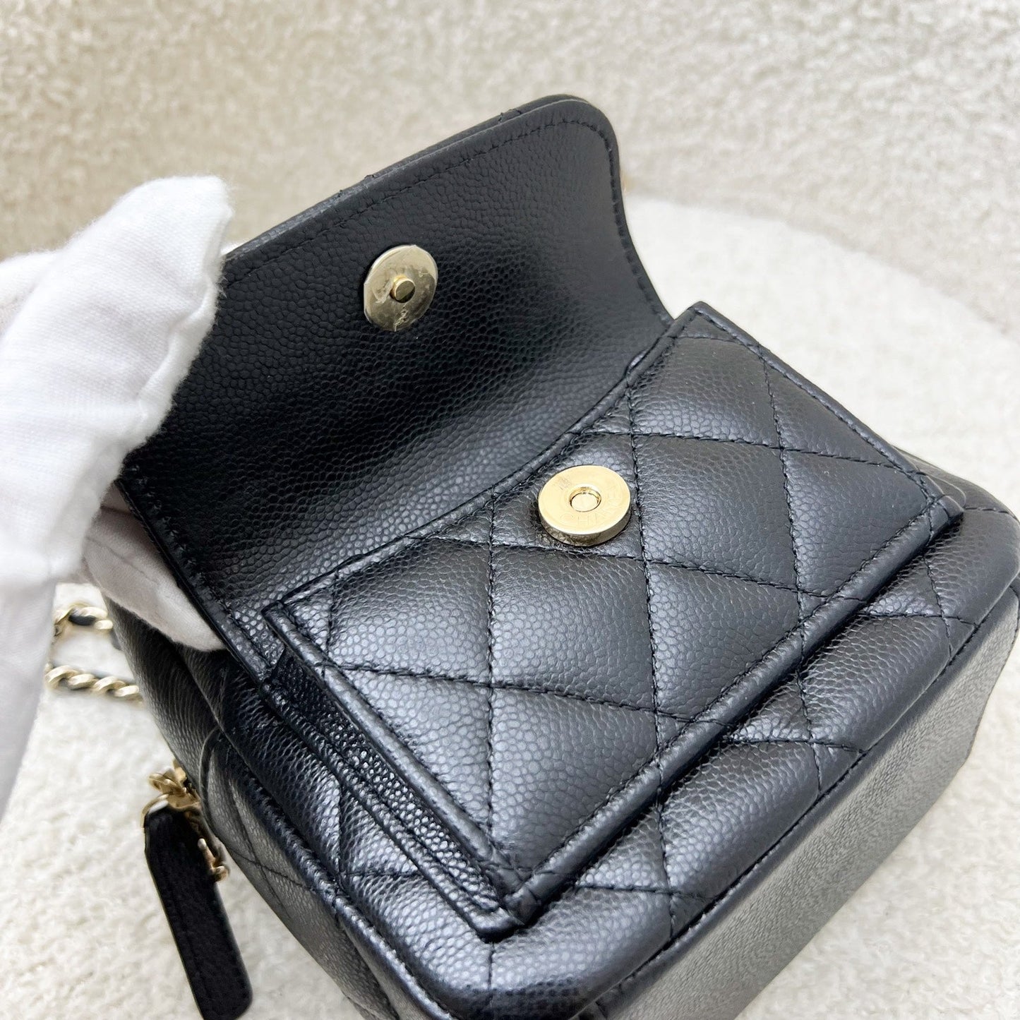Chanel 24C Mini Backpack in Caviar and LGHW (Model: AP3753)