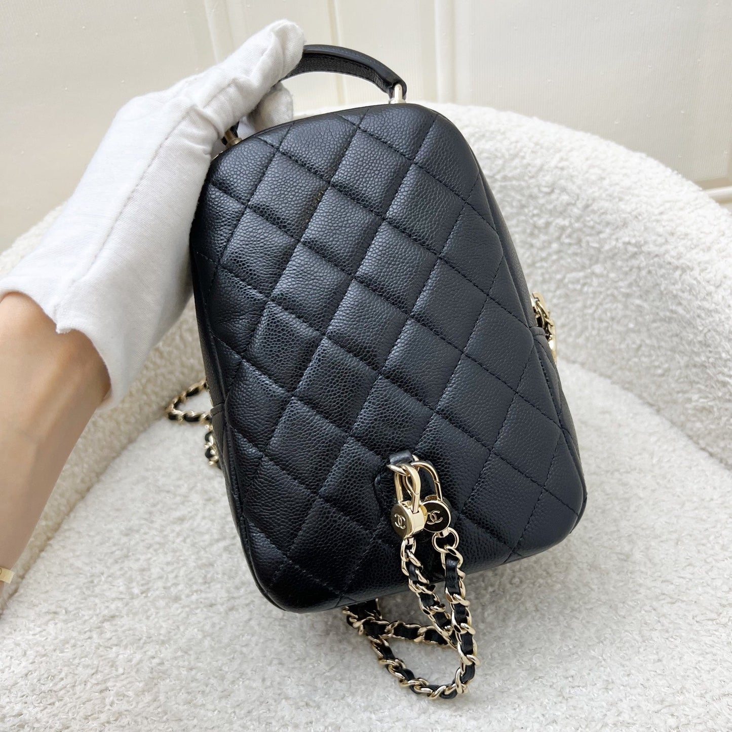 Chanel 24C Mini Backpack in Caviar and LGHW (Model: AP3753)