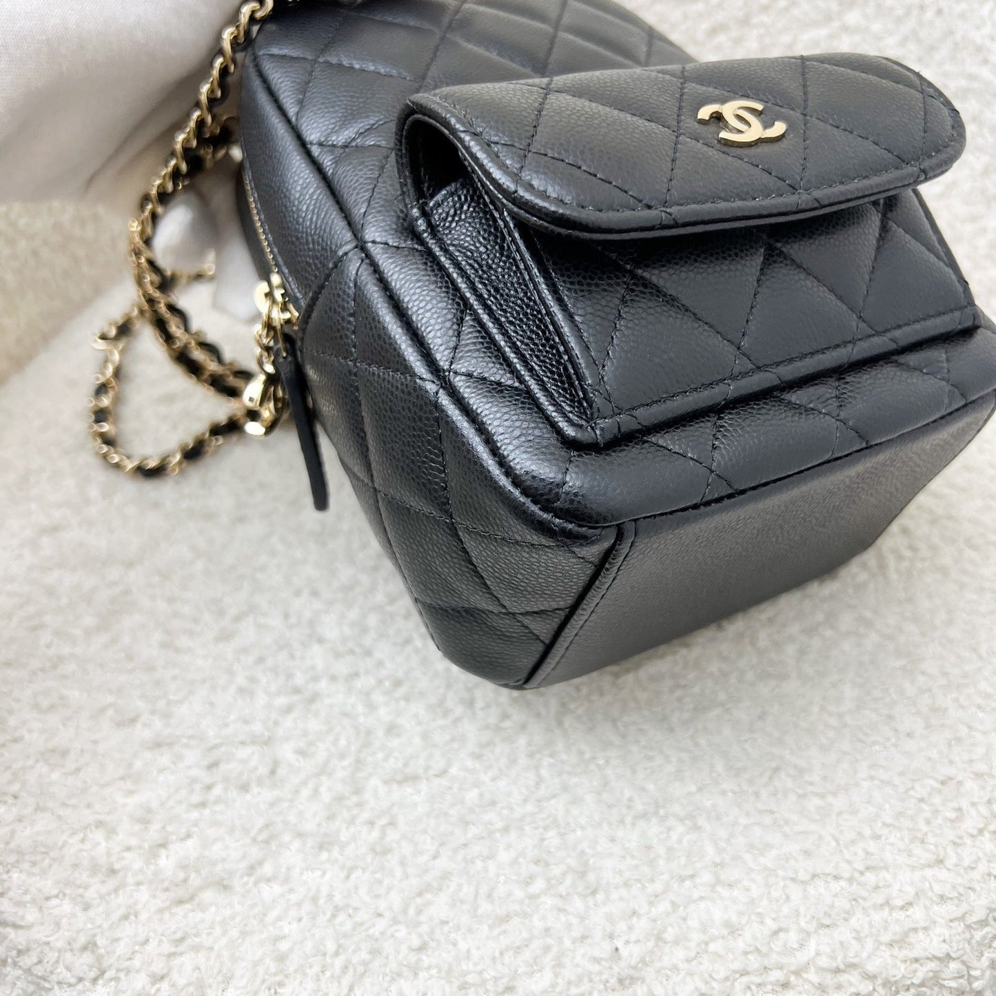 Chanel 24C Mini Backpack in Caviar and LGHW (Model: AP3753)