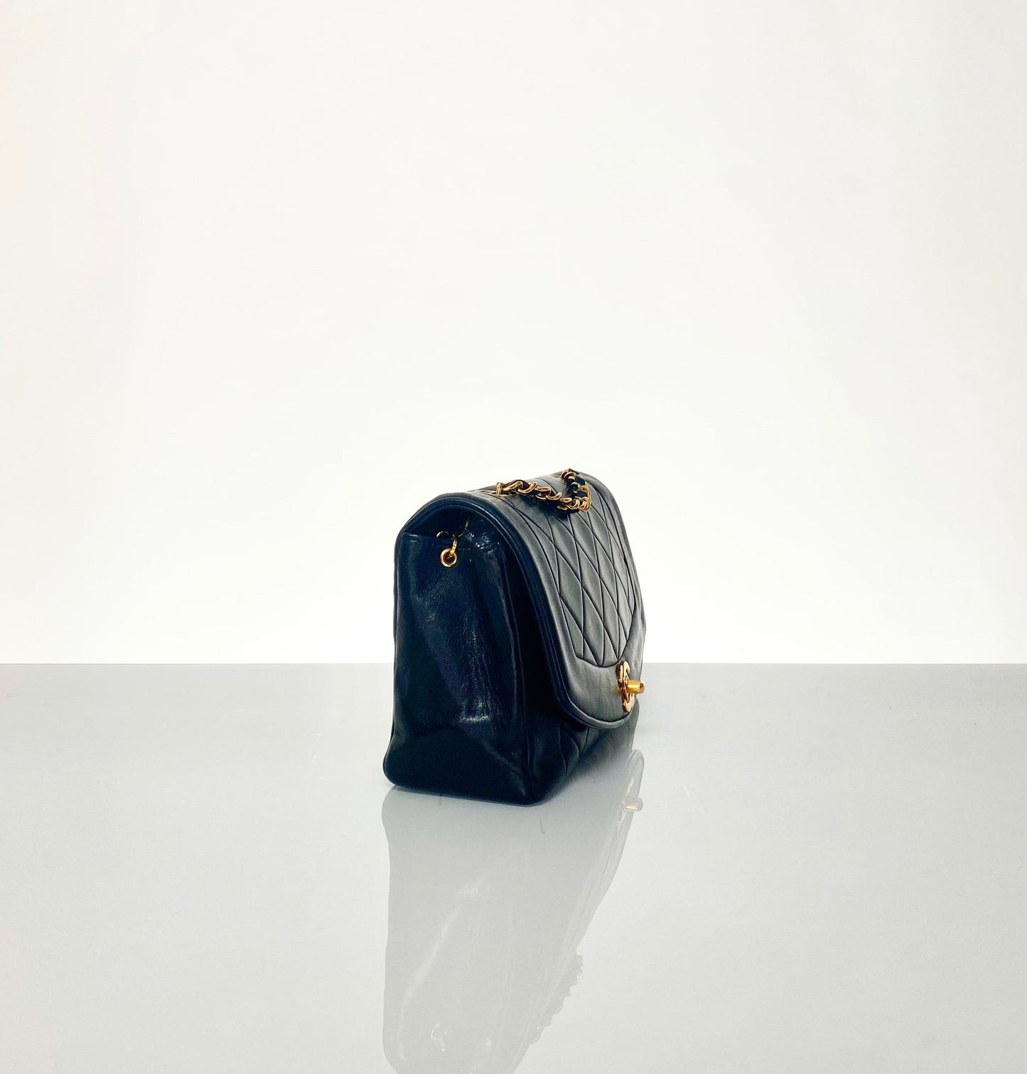 Chanel Vintage Lambskin Quilted Diana