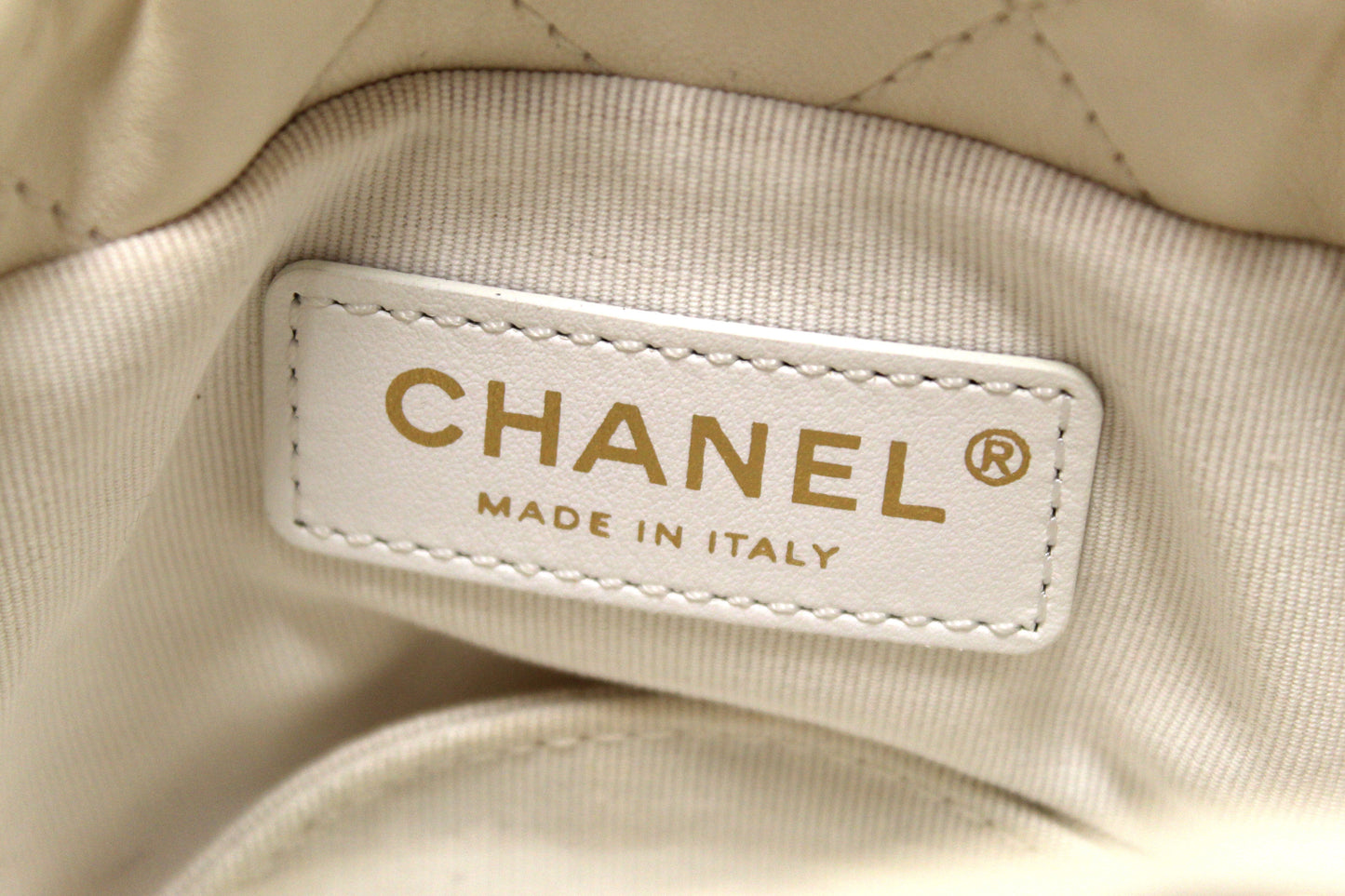Chanel Quilted Lambskin with Pearls Mini Drawstring Bucket Bag