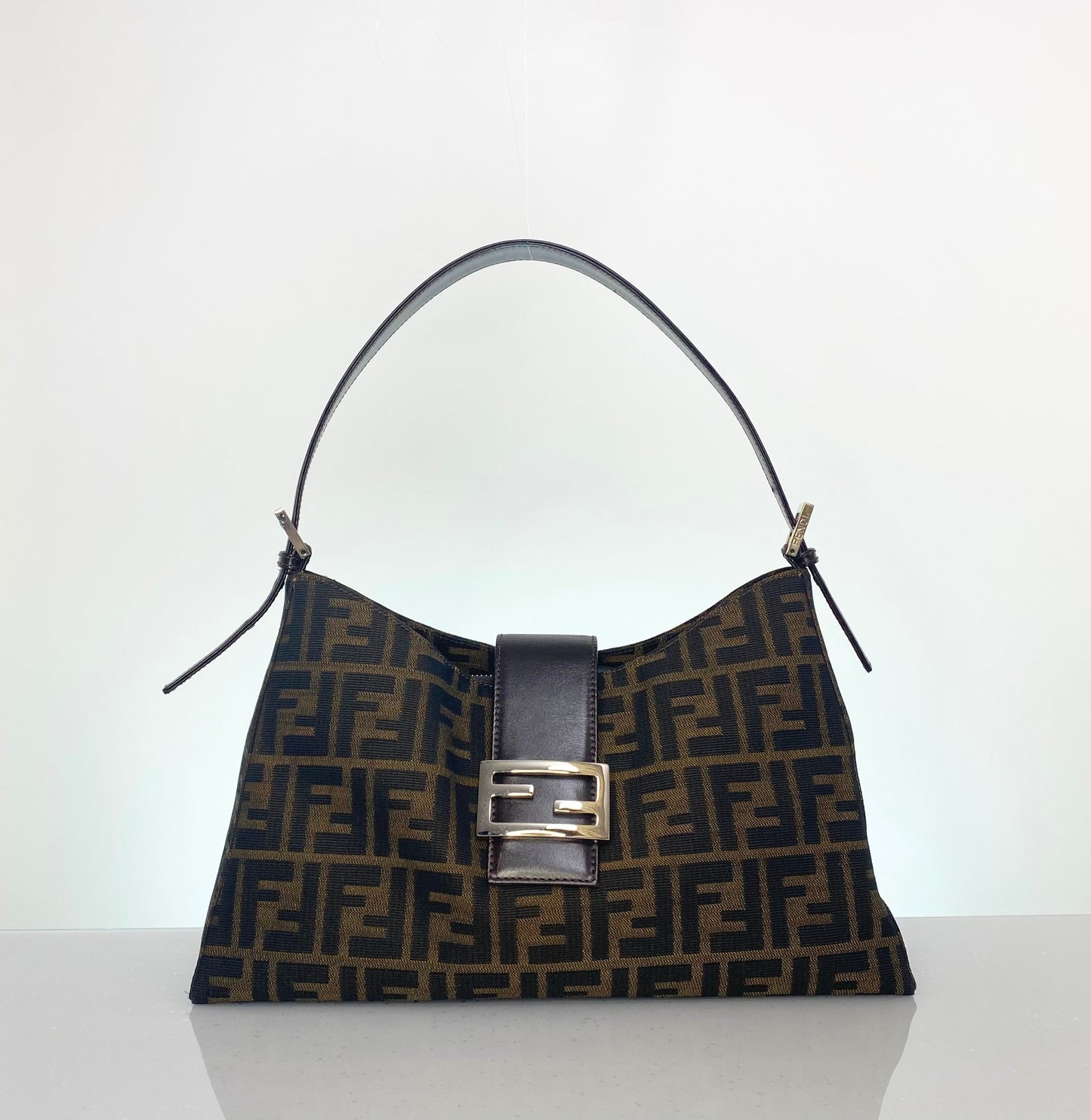 Vintage Fendi Zucca Shoulder Bag