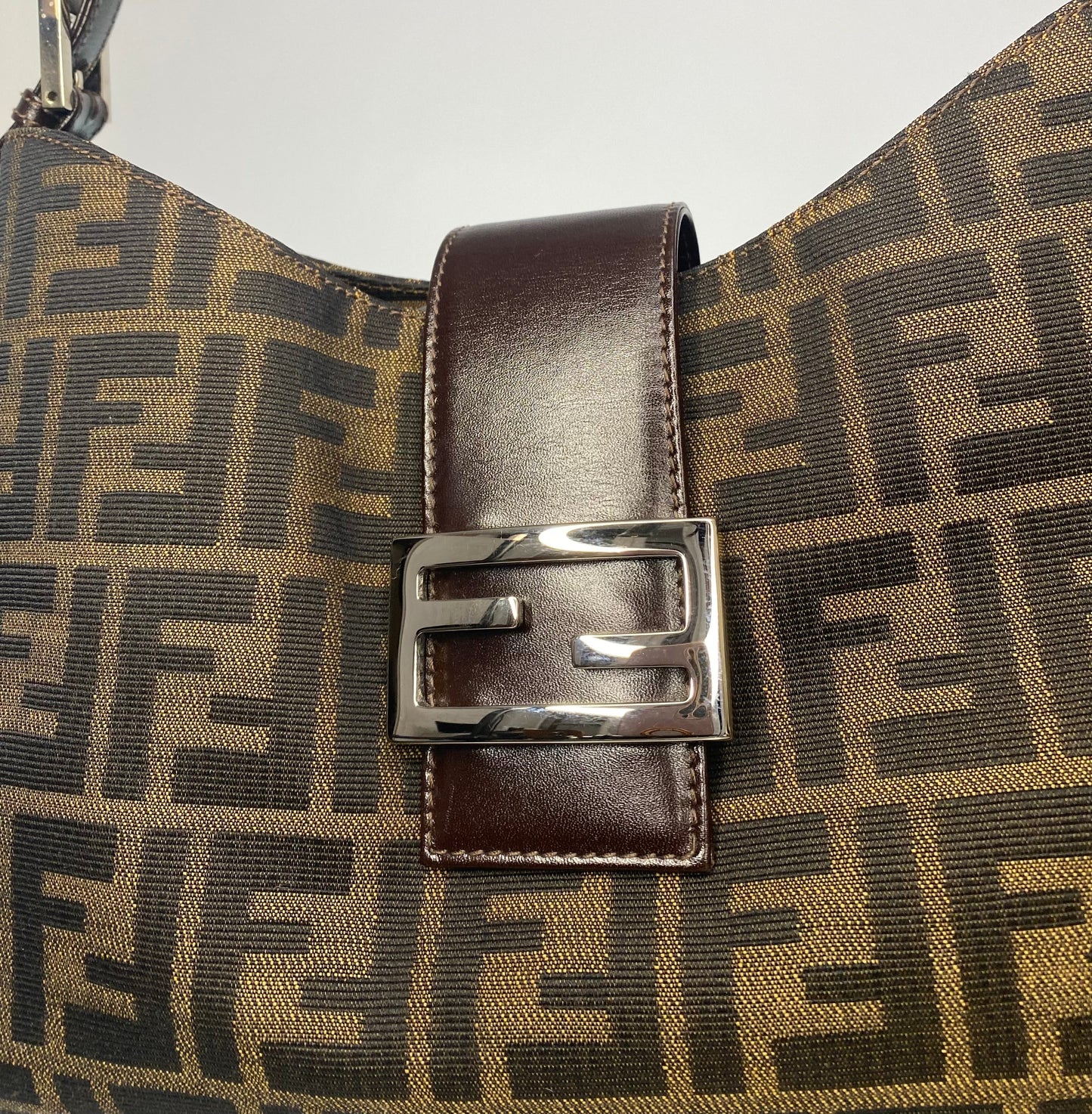 Vintage Fendi Zucca Shoulder Bag