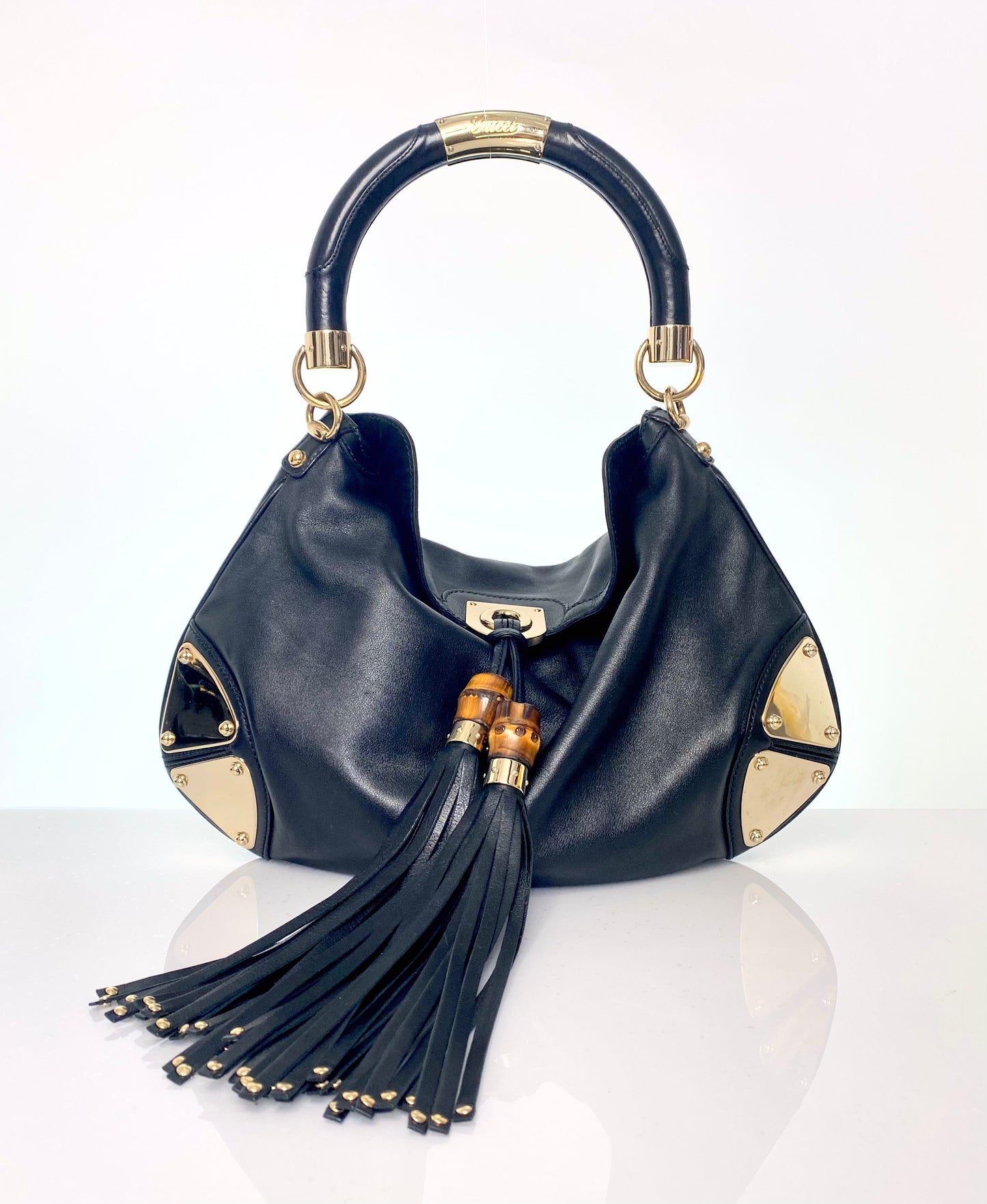 Preloved Gucci Leather Indy Hobo Bag