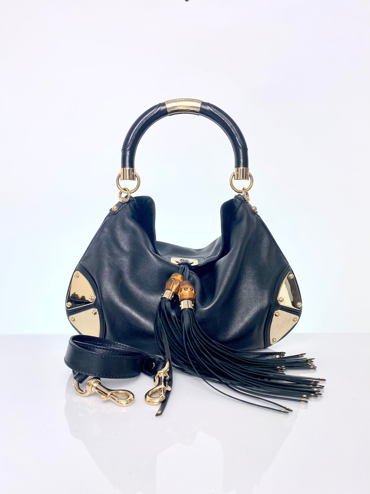 Preloved Gucci Leather Indy Hobo Bag